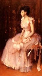Pinknの女性の肖像